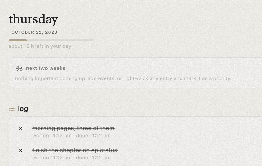 tabula on mac in the limestone theme, zoomed in